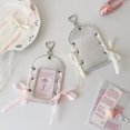 thumbnail image 7 of Ballet Ribbon Photo ID Holder Keychain, Silver Badge Card Sleeve Pendant, 7 of 7