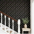thumbnail image 2 of S4Sassy Peel & Stick Vinyl Wallpaper, Budding Stripes Print Wallpaper Contact Paper Waterproof- Black, 25"X 240", Textured Removable Wall Covering For Home Decor In Living Areas, Renter Space, 2 of 6