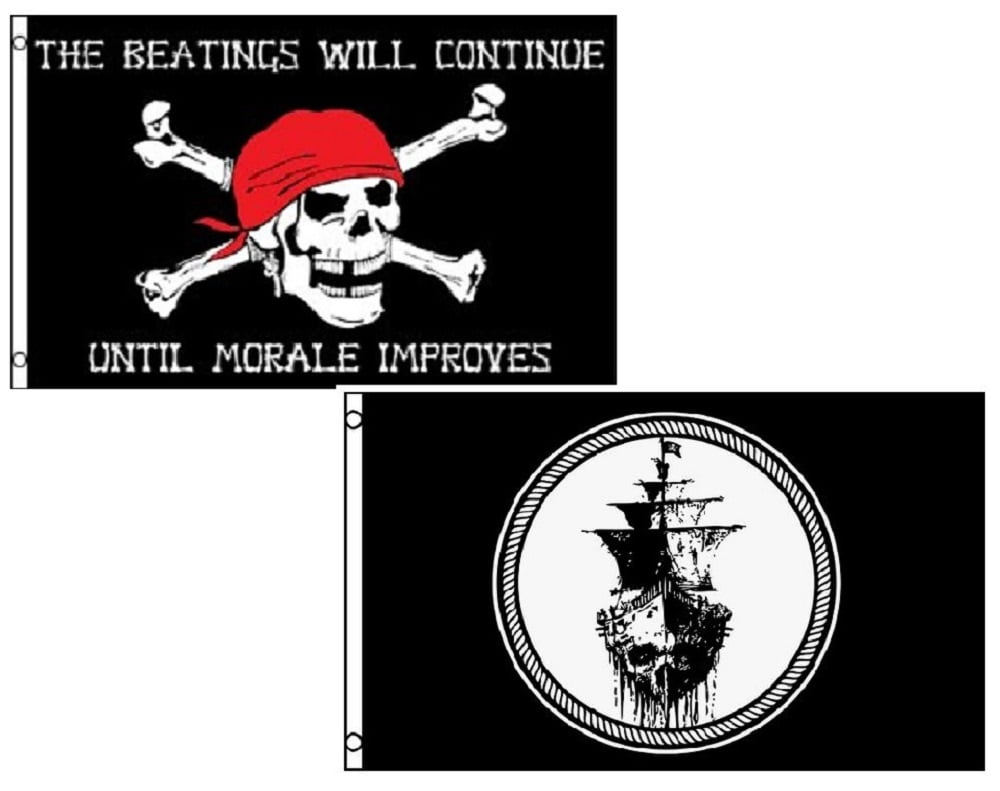 BEATINGS WILL CONTINUE BOAT FLAG 3X5FT BANNER US shipper 