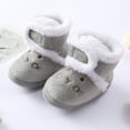 thumbnail image 5 of Lovebay Baby Boys Girls Cartoon Bear Toddler Booties Infant Prewalker Cotton Shoes Newborn Plus Velvet Warm Boots, 5 of 6