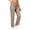 Khaki, variant on Olyvenn Women's Cross V-Elastic Waist Pants, Straight Leg, Comfortable Casual Trousers with Side Pockets Navy S