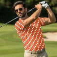 thumbnail image 4 of Uorisanigo Polka Dot Couple Matching Outfit His and Hers Clothing 1/4 Zip Up Quick Dry Short Sleeve Shirts Size 2XL Workout Tennis Tops and Womens Golf Dress with Shorts Pockets, 4 of 8