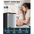 thumbnail image 3 of Upstreman Mini Fridge with Freezer, 3.2 Cu.Ft Small Refrigerator Single Door Compact Refrigerator for Dorm Office, Adjustable Thermostat, Low Noise, SR321 Stainless Steel, 3 of 12