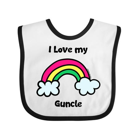 

Inktastic I Love My Guncle Gift Baby Boy or Baby Girl Bib