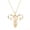 Gold, variant on Necklace for Women Ladies Creative Personality Uterus Pattern Rhinestone Metal Necklace Gift for Women