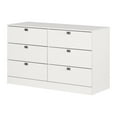 thumbnail image 2 of Commode 6 tiroirs pour , fini Blanc solide, collection Spark de Meubles South Shore, 2 of 11