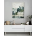 thumbnail image 7 of Kate and Laurel Sylvie Whispering Trees I Framed Canvas Wall Art by Amy Lighthall, 31.5x41.5 White, Modern Abstract Tree Landscape Art for Wall, 7 of 7