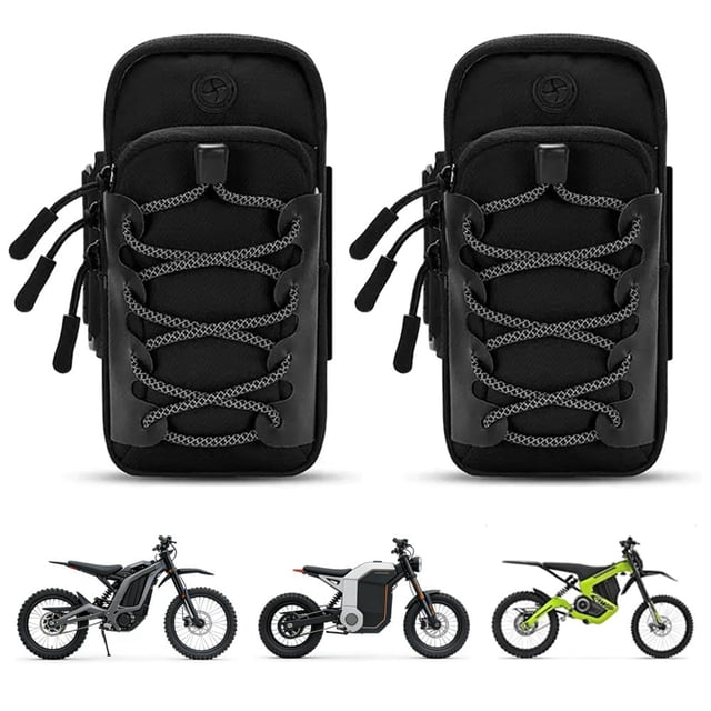 Eubjure Paquete de 2 bolsas de almacenamiento para cuadro de moto de cross eléctrica