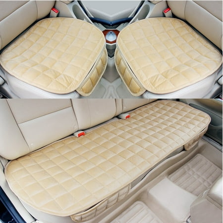 Front Rear Square Row Car Auto Seat Cover Pad Mat Autumn Winter
