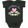thumbnail image 3 of Inktastic Grandpa's Girl Heart Flowers Girls Baby Bodysuit, 3 of 5