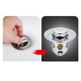 thumbnail image 6 of Universal Push Type Sink Drain Stopper, Pop Up Sink Plug for Bathroom and Kitchen, Replacement for Missing or Broken Stoppers 2 Inch Gray, 6 of 8