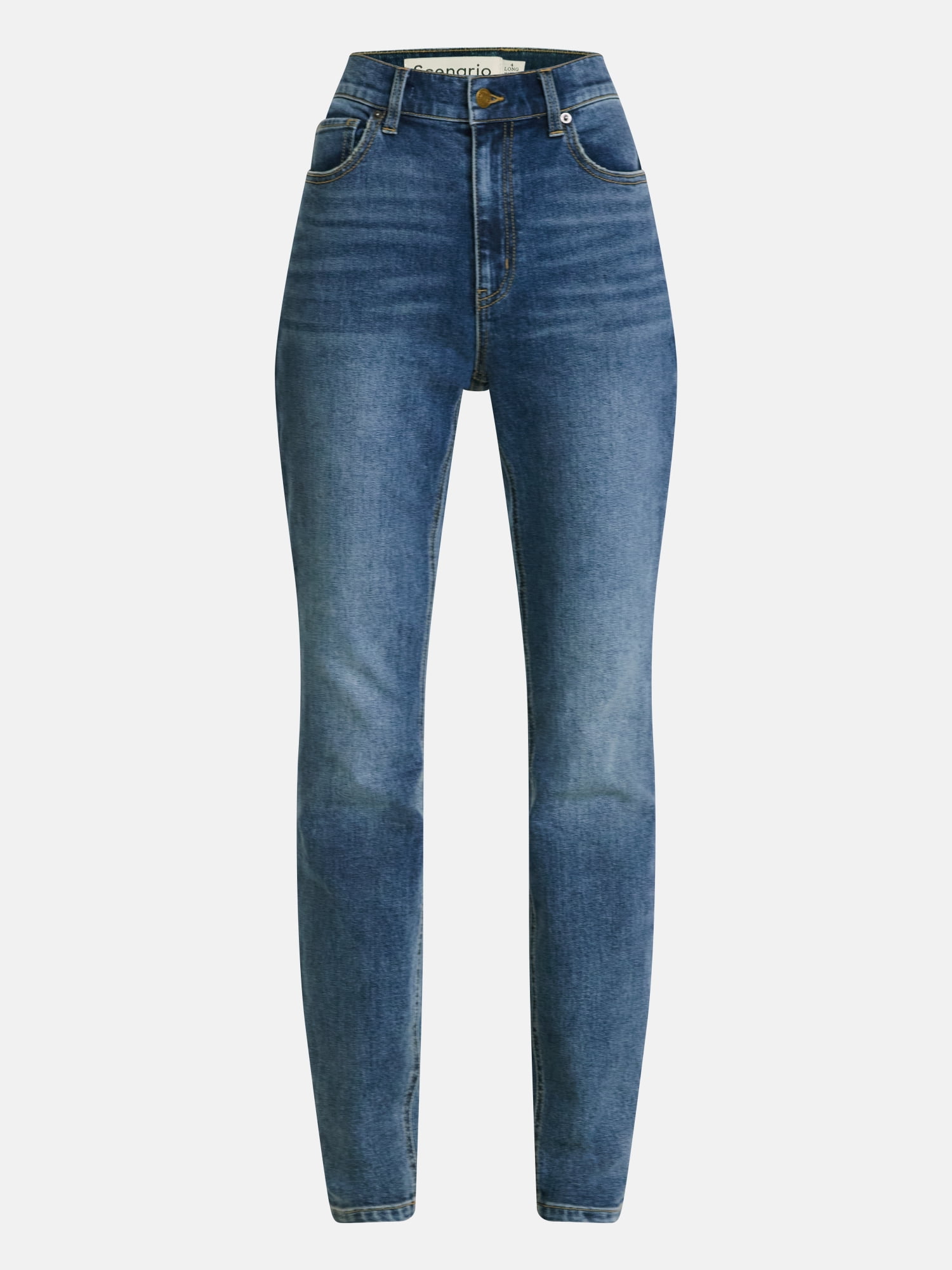 Scenario Women's High Rise Skinny Jeans, 27", 29", 31" Inseams, Sizes 0-20