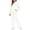 White&05#0730X, variant on Fabrcox Sweatsuit Outfits for Women 2 Piece Set Fleece Hoodie and Wide Leg Sweatpants Outdoor Casual Fall Winter Lounge Tracksuit XL