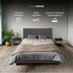 thumbnail image 5 of Base Cama Abatible Madera Colchón Memory En Caja Individual blanco, 5 of 8