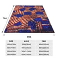 thumbnail image 3 of Balery Vintage USA Flag Manta de Felpa Suave y Acogedora – Cobija de Franela Aterciopelada para Cama, Lavable y Cálida para Sofá, Mascotas, Transpirable-60"x50", 3 of 7