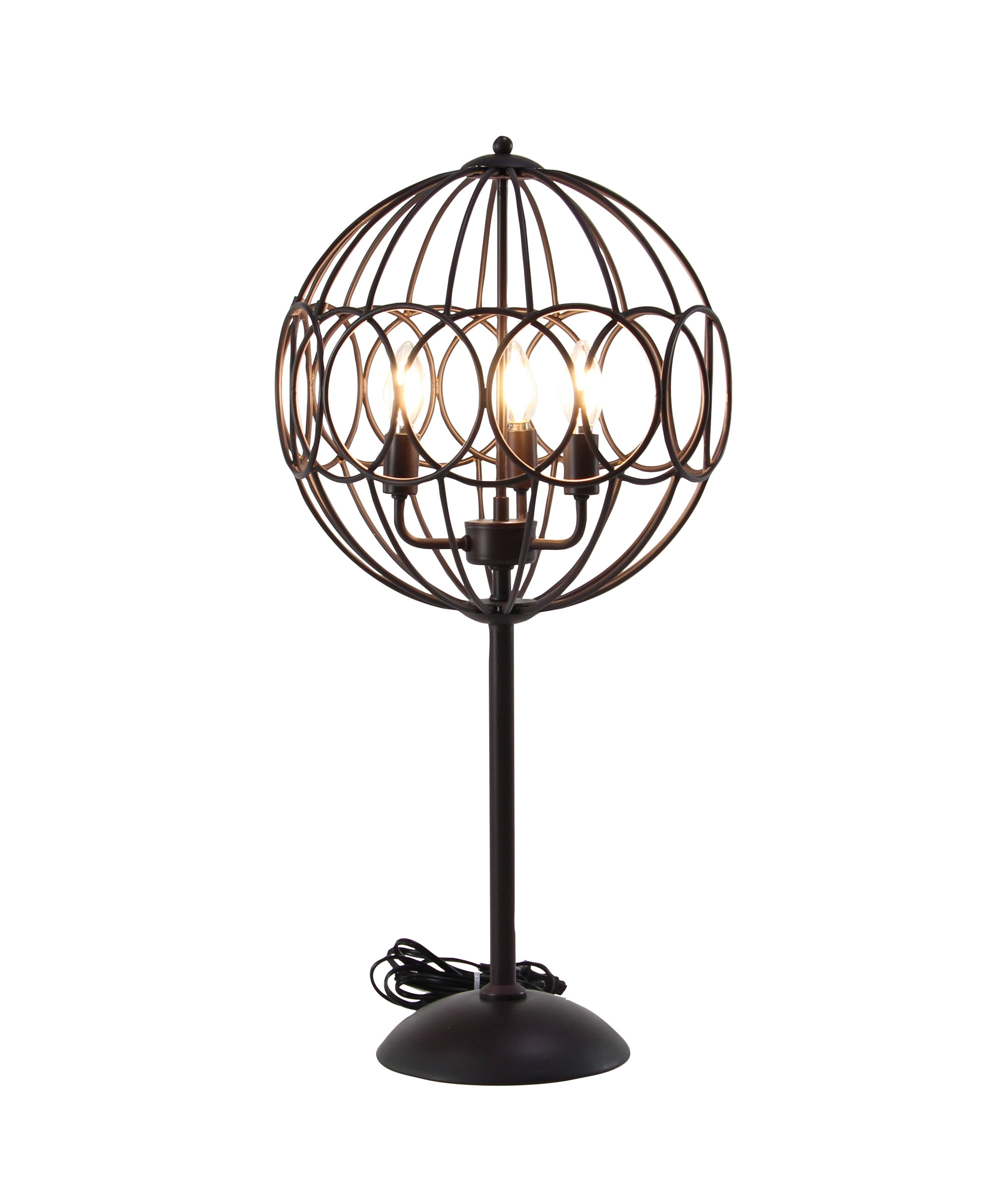 metal cage floor lamp