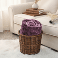 thumbnail image 3 of Home Soft Things Tie Dyed Double Sided Fauxfur Throw Purple, 3 of 4