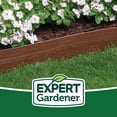 thumbnail image 2 of Expert Gardener 5 in. x 20 ft. Brown Wood Grain Plastic Landscape Edging with Stakes, 2 of 7