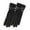 Black, variant on Luvior Womens Winter Microfiber Suede Gloves, Soft Touch Screen Windproof Gloves, Warm Lining