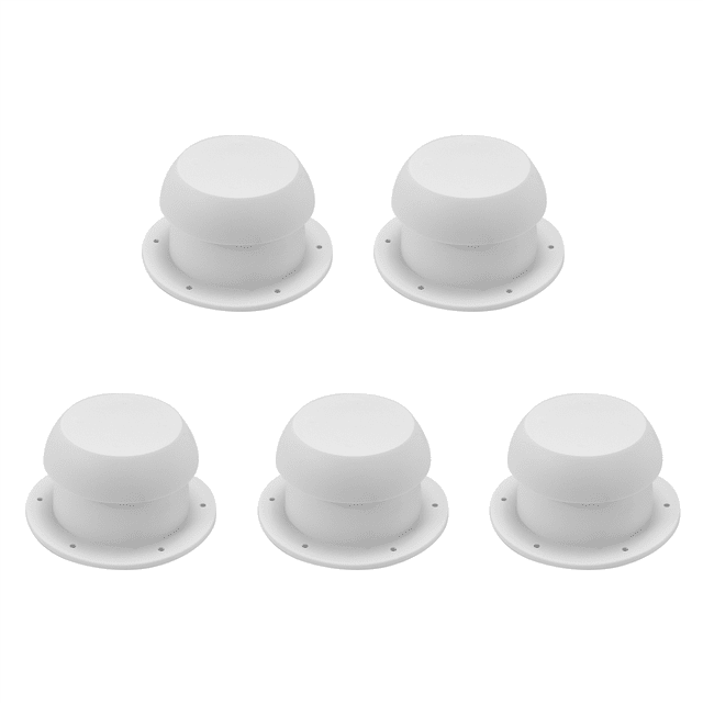 5X Round Mushroom Shape Ventilation Cap for Rv Accessories Top Mounted Round Exhaust Outlet Vent Cap,5x RV vent cap,White