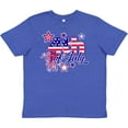 thumbnail image 3 of Inktastic 4th of July Fireworks Stars and American Flag Youth T-Shirt, 3 of 5