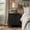 Black, variant on Atumcto Vintage Wood Nightstand with 3 Drawers, Scrollwork Carved Farmhouse Accent Chest Side Table for Bedroom and Living Room, Black