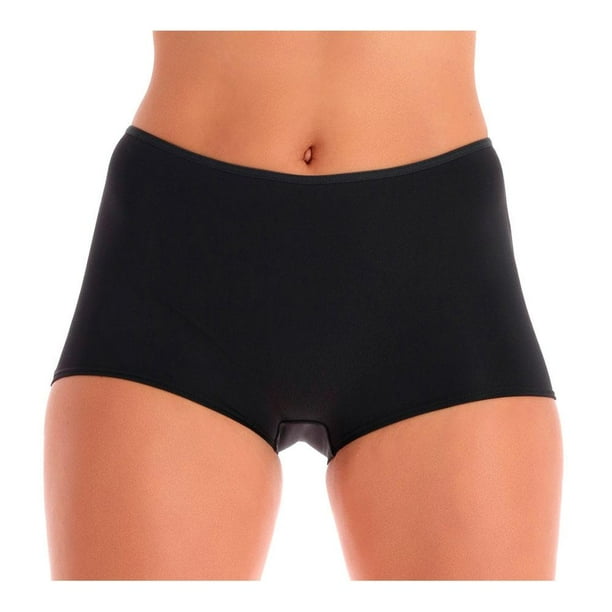 Bóxer para mujer Marel M Largo en Algodón Negro