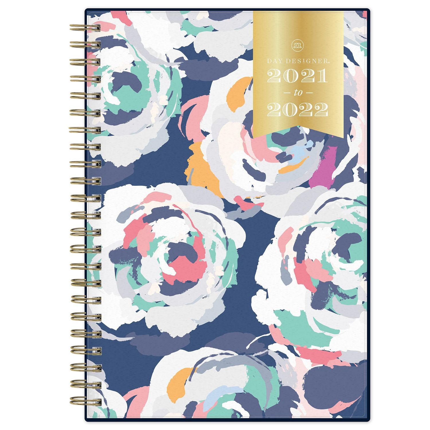 Agenda hebdomadaire/mensuel Day Designer Painterly Blossom, format moyen, année 2021-2022