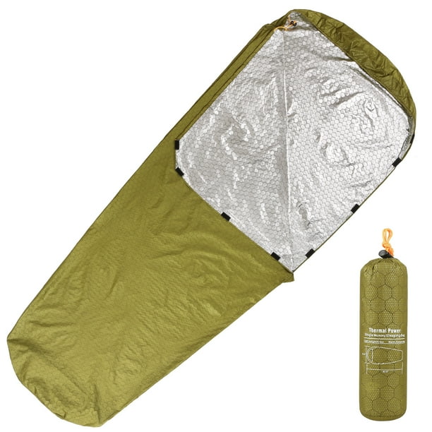 Sacos de dormir Saco de dormir de emergencia Manta de emergencia térmica impermeable ligera Equipo d TOMSHOO Sacos de dormir