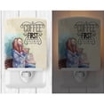 thumbnail image 2 of Caroline's Treasures BB5403CNL Coffee First Sign Ceramic Night Light, 6x4x3", multicolor, 2 of 2