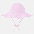 thumbnail image 2 of TOWED22 Toddler Baby Summer Soft Breathable Sun-Hat UPF 50+ Wide-Brim Bucket-Hats with Chin Band(Pink,6-12 M), 2 of 7