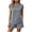 Gray, variant on Womens Two Piece Matching Sets Summer Short Sleeve Top and Shorts Short Sets Cotton Linen Lounge Outfits for HomewearWineL