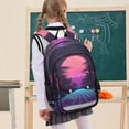 thumbnail image 7 of FORMRS Unisex School Backpack 17" Student Travel Bag with Laptop Compartment, Night Neon Road, 7 of 7