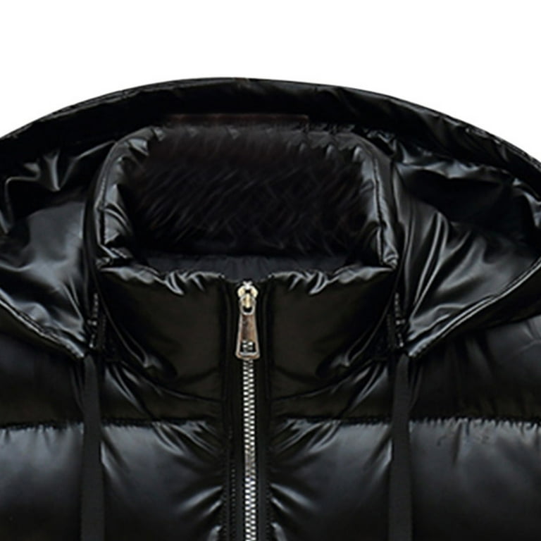 Womens black shiny clearance coat