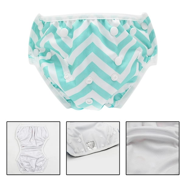 Baby Swim Nappy Diaper Bathing Suit Swim Pant Swimsuit Adjustable for  0-24Months Striped