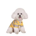 thumbnail image 2 of Dog Apparel & Accessories, Small Dog Shirt, Small Puppy Clothes, Dog Clothes for Small Dogs, Yellow Gray Striped Polo Pet Sportswear Breathable Pullover for Daily Walks Outdoor, 2 of 3