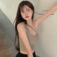 thumbnail image 6 of Sexy Women's Crop Tops Ladies Vest Bralet Camisole Tank Tops One Shoulder Strappy Slim Top, 6 of 8