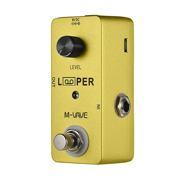 M-VAVE LOOPER Guitar Loop Electric Guitar Looper Effect Pedal Max. 5 Minutes Recording Time Unlimited Overdubs Full Metal Shell