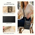 thumbnail image 5 of Touchscreen Phone Crossbody Bag for Women, Blocking Leather Cell Phone Purse with Clear Window, Small Crossbody Wallet with Adjustable Strap for Travel Shopping-Black, 5 of 5