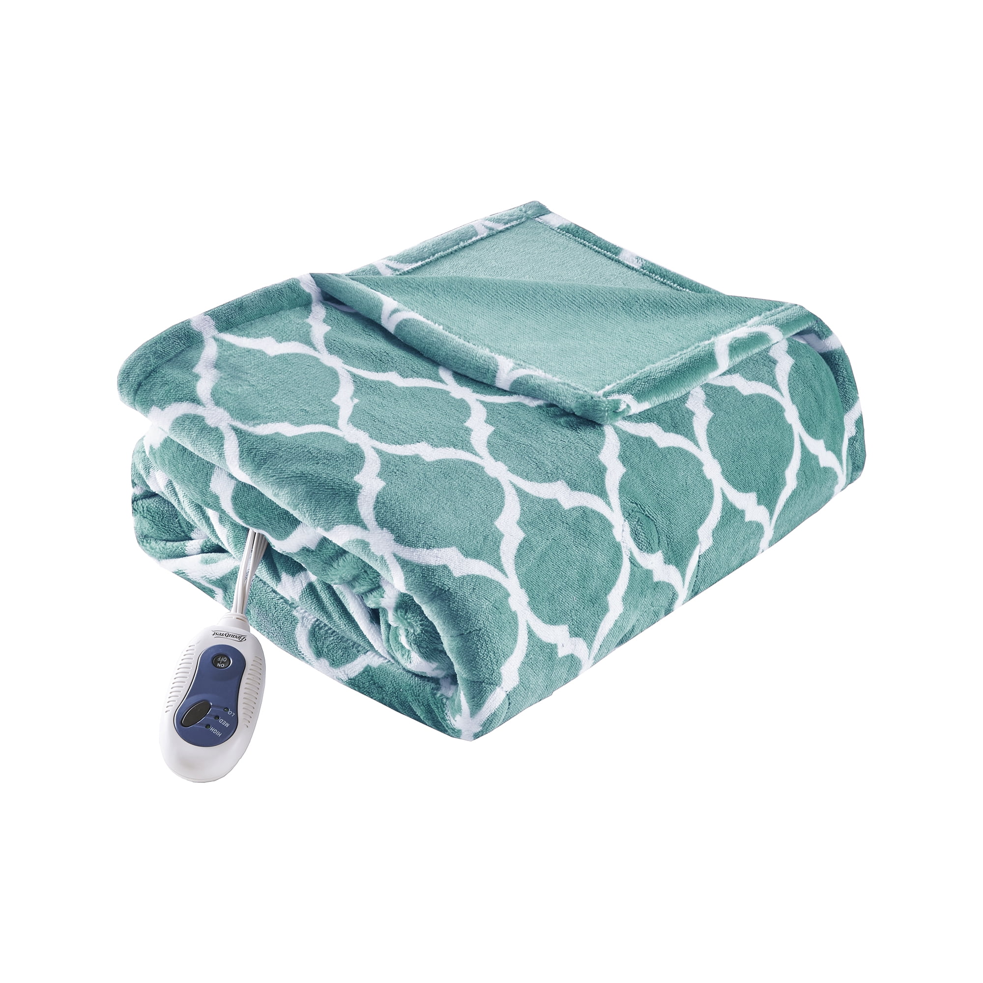 Beautyrest Heated Ogee Oversized Electric Throw Blanket