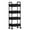 Black, variant on WSZZL Kitchen Storage Trolley, Four-Tier Shelving Cart, Plastic, Black, Easy to Move, Versatile Organizer for Kitchen, Living Room, Bathroom, Snack Shelf, Toy Storage
