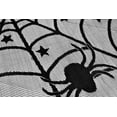 thumbnail image 2 of Contemporary Home Living Spiders and Spiderwebs Woven Lace Halloween Table Runner - 72" - Black, 2 of 7
