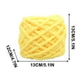 thumbnail image 2 of Chunky Chenille Yarn for Crocheting for Hand Knitting Big Chunky Blanket Yarn for Crocheting Bulky Thick Plush Fluffy Hand Knit Supplies for Cushions, Pet Bed,Home Decor, 2 of 6