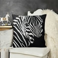 thumbnail image 2 of SHANXI Throw Pillow Covers Black and White Striped on Black Background Square Pillowcases for Home Decor Sofa Car Bedroom Pillow case 22x22in, 2 of 5