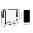 thumbnail image 7 of TSA Approved Clear Travel Toiletry Bag with Zippers Carry-on Travel Accessories Quart Size Toiletries Cosmetic Pouch Makeup Bags (2 Pcs), 7 of 7