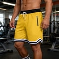 thumbnail image 2 of HAJWOH Men’s Summer Drawstring Striped Shorts, Loose Fit Training Gym Lightweight Breathable Beach Shorts, 2 of 6