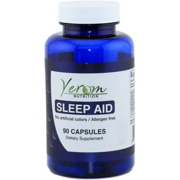 Sleep Aid - All-Natural Relaxation Support with Valerian Root, Chamomile, Passion Flower & More, Allergen-Free, 90 Vegan Capsules