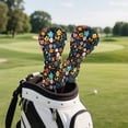 thumbnail image 4 of Uorisanigo Golf Club Head Covers Set of 3 Golf Club Covers for Driver, Woods and Hybrid, Accessories Premium PU Leather Flower Print Golfclub Headcovers, Gifts for Men Women, 4 of 7