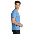 thumbnail image 3 of Gildan Short Sleeve T-Shirt for Men, Heavy Cotton Crewneck Classic Shirt, Carolina Blue Tee, 4XL, 3 of 5