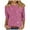 Multicolor, variant on Cavosen Dressy Tops for Women 3/4 Sleeves Glitter Sparkly Print Pullover Blouse Round Neck Shiny Shirts Solid Color Party Tees Fashion Casual Elegant Evening T-Shirts 2XL